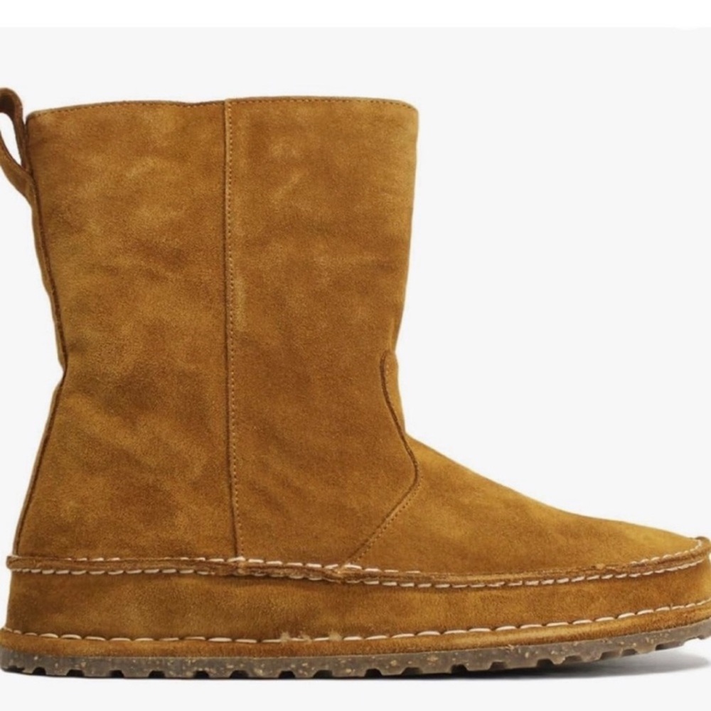 Birkenstock Lahti Mink Suede Shearling Boots 40=9